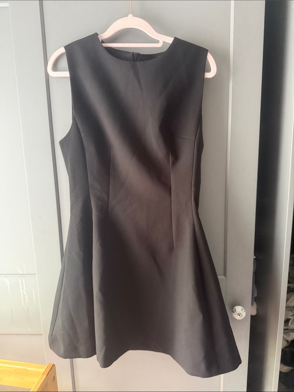 Classic Black Sleeveless Fit-and-Flare Dress